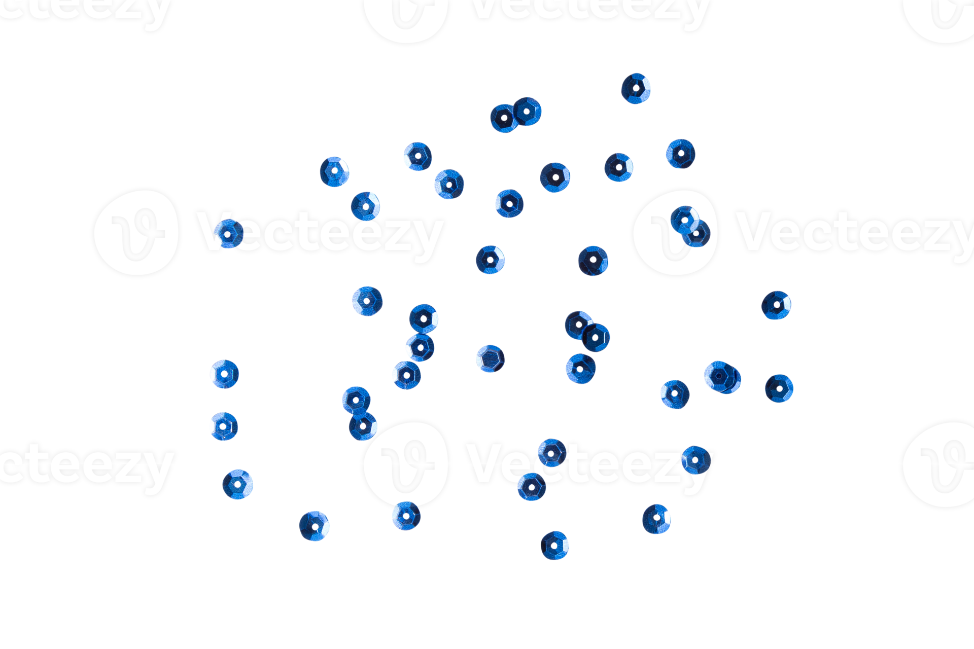Blue dots confetti, Blue sparkle decoration cutout, Png file 16637581 PNG