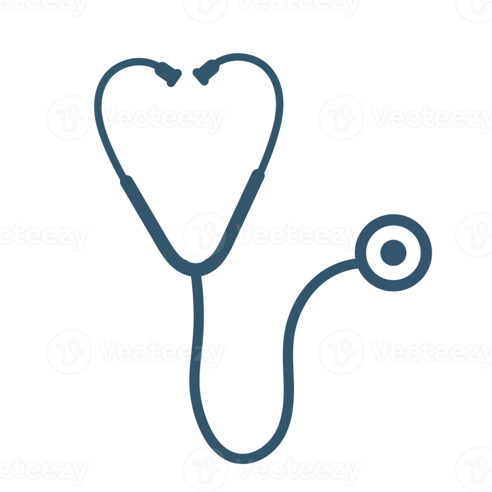 Heart shaped stethoscope png