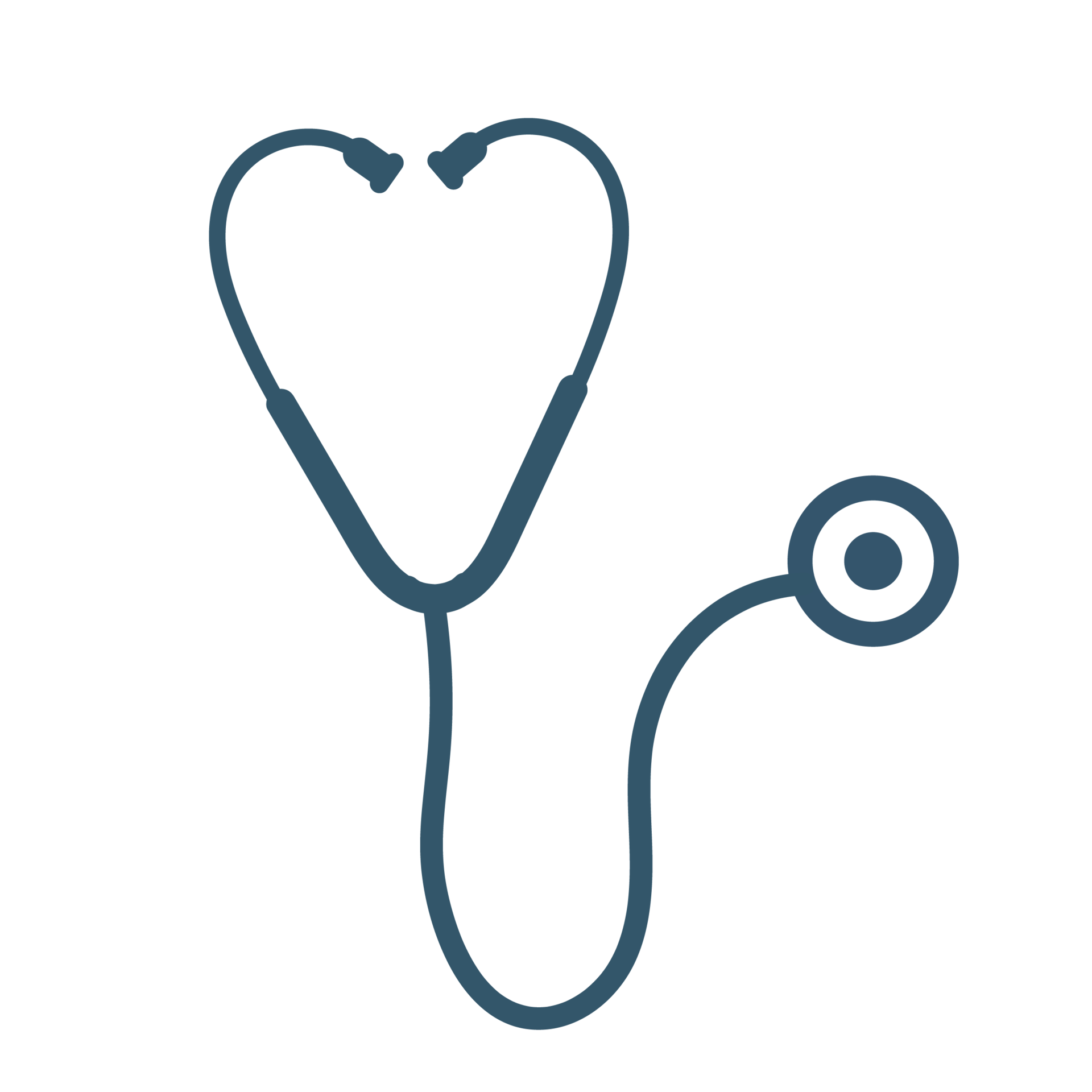 Heart shaped stethoscope 16637794 PNG