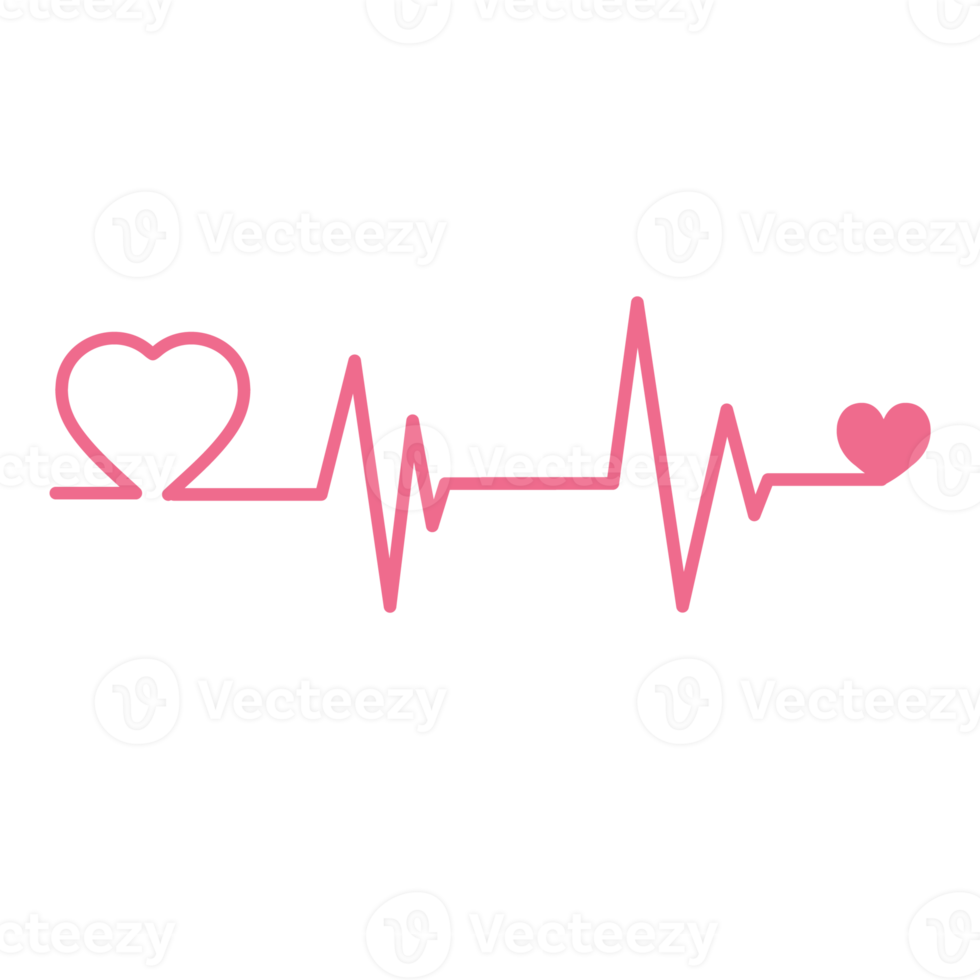 pouls cardiaque ligne cardiogramme battement de coeur png