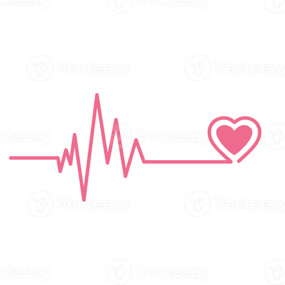 Heart pulse Cardiogram line  Heartbeat png