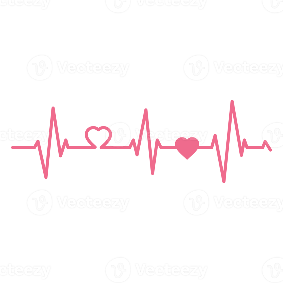 Heart pulse Cardiogram line  Heartbeat png