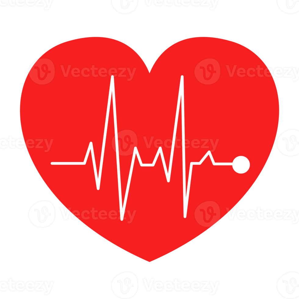 Heartbeat  heart beat pulse flat png