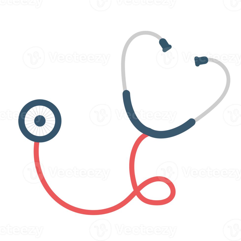 stethoscope icon in flat style heart diagnostic png