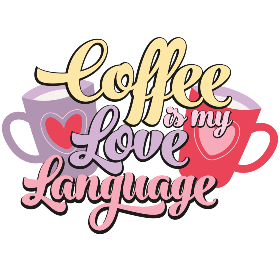 Retro Valentine's Day Quote PNG
