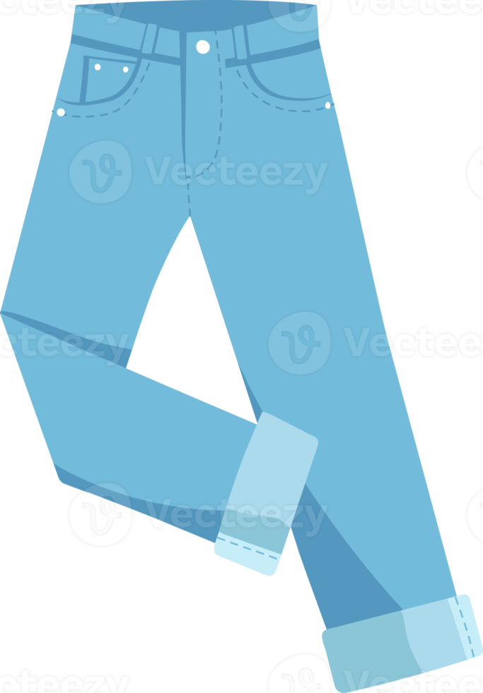 jeans, denim, flaches design und illustration png