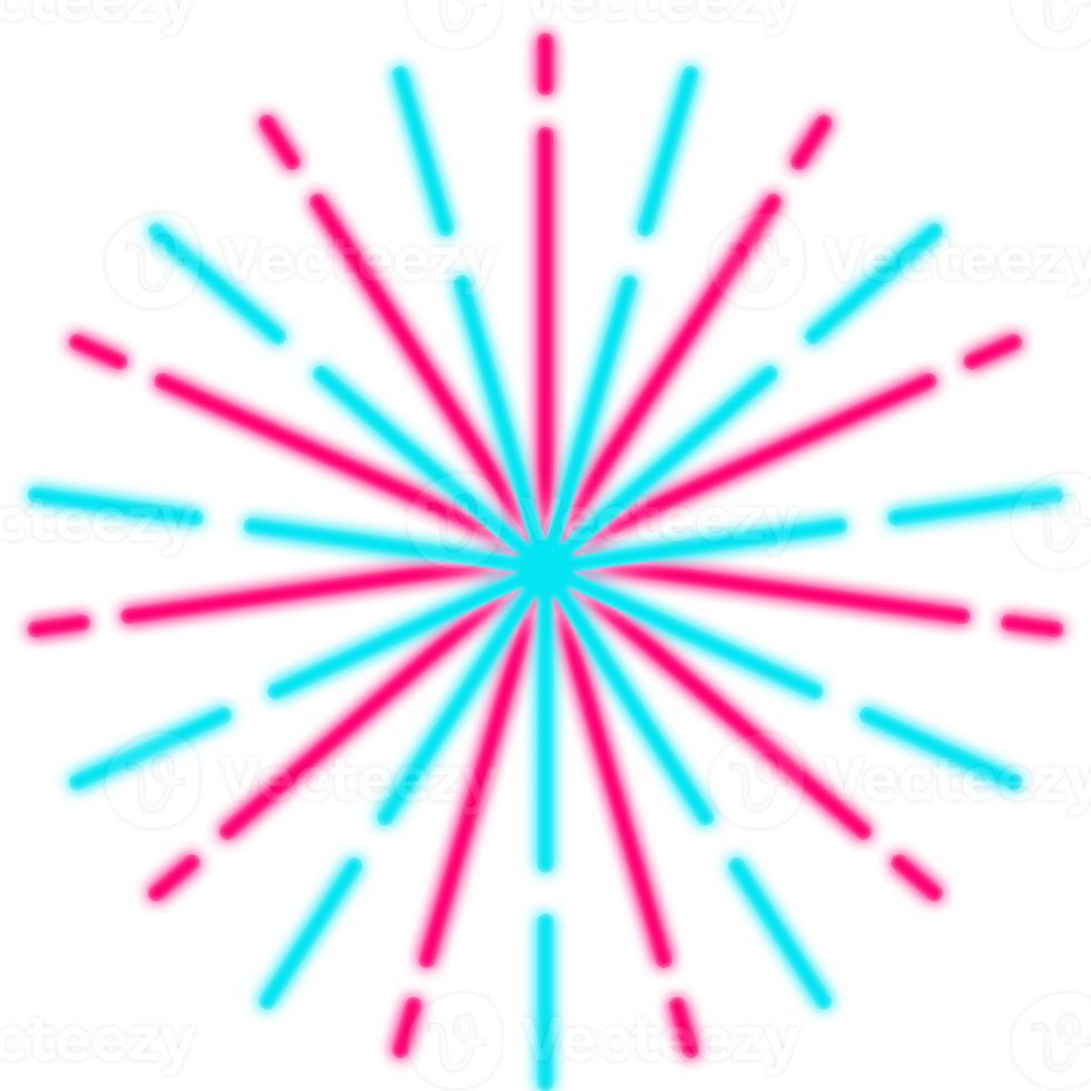 Glowing firework neon, firework burst, Sparkling firework neon png