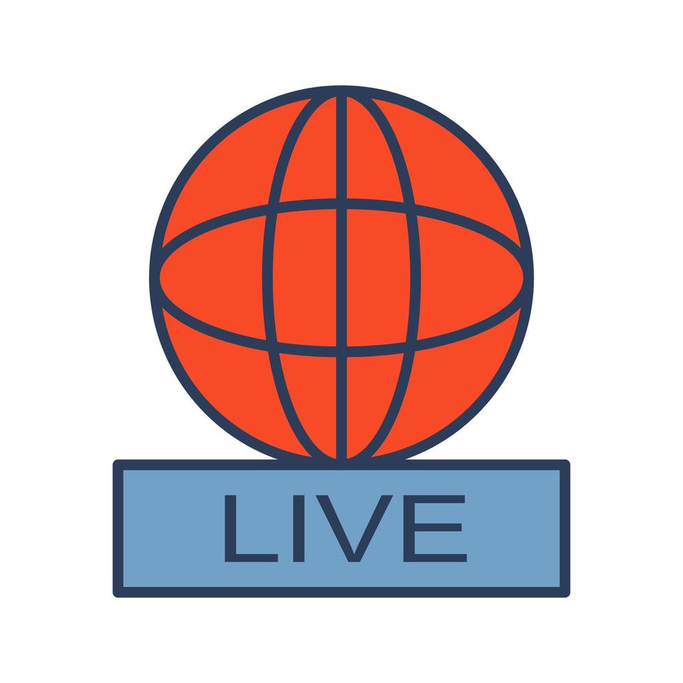 Live News Vector Icon