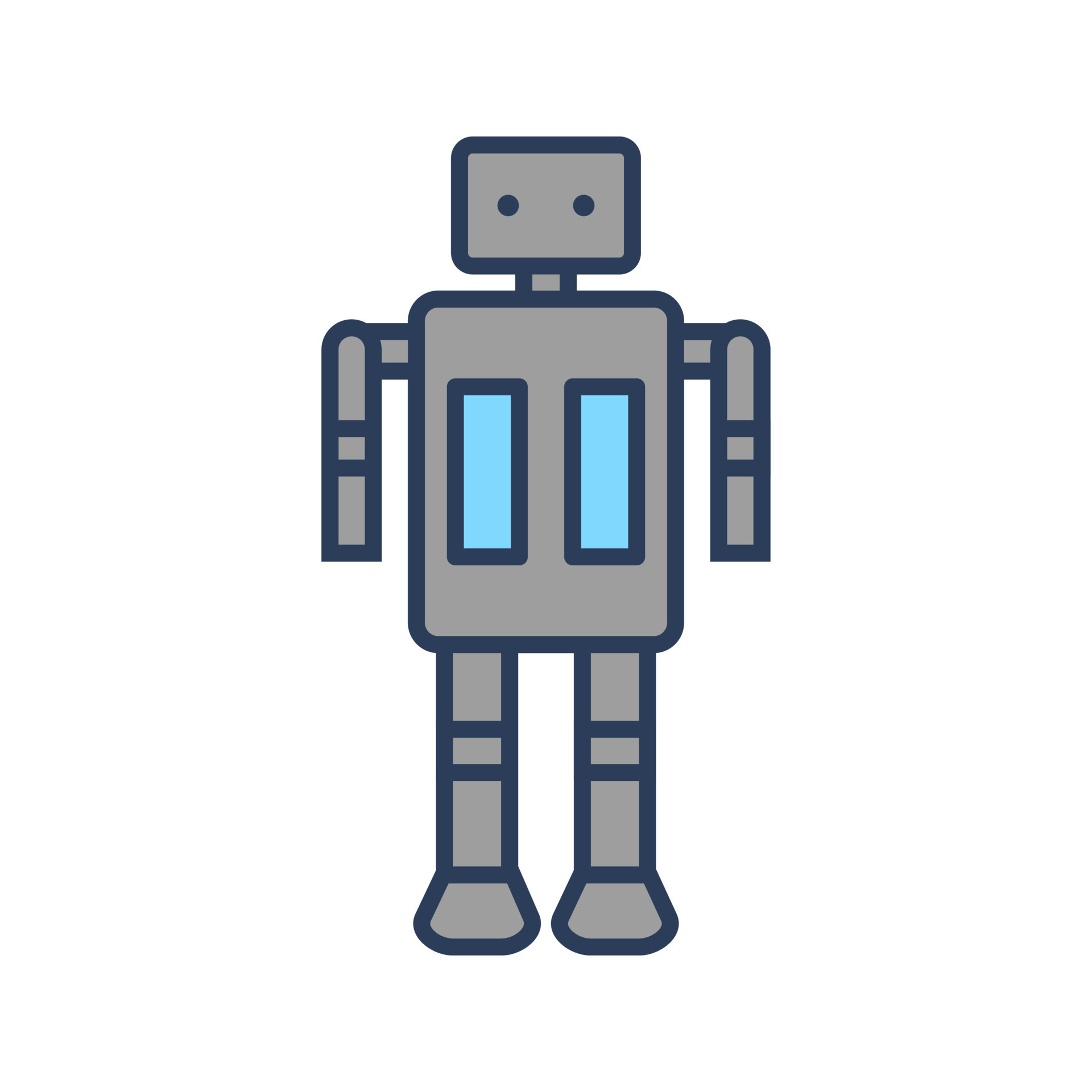 Robot Vector Icon 16638109 Vector Art at Vecteezy
