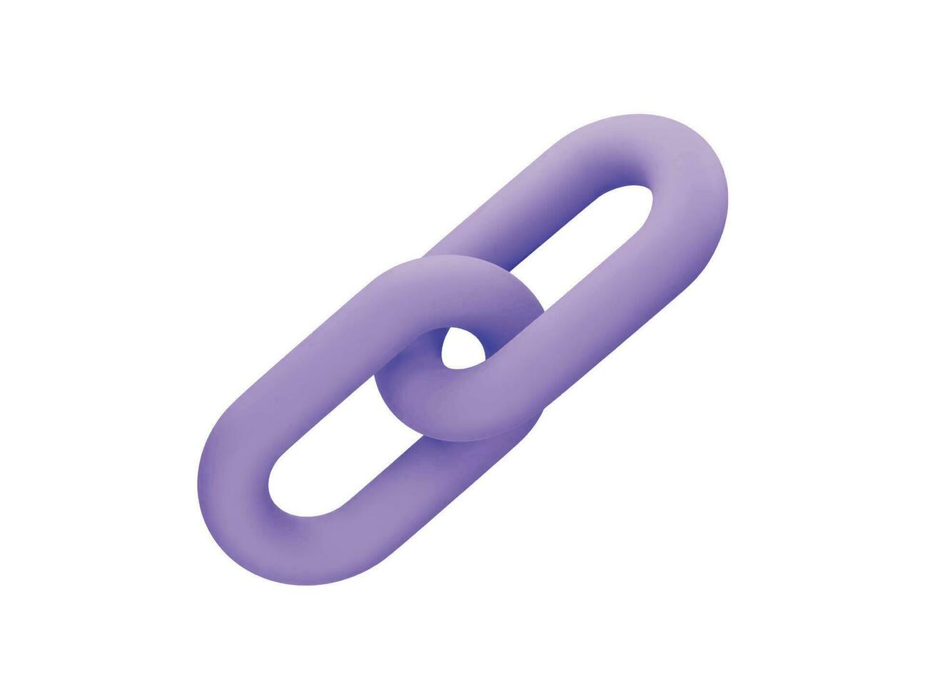 connect chain multimedia user interface icon 3d rendering vector