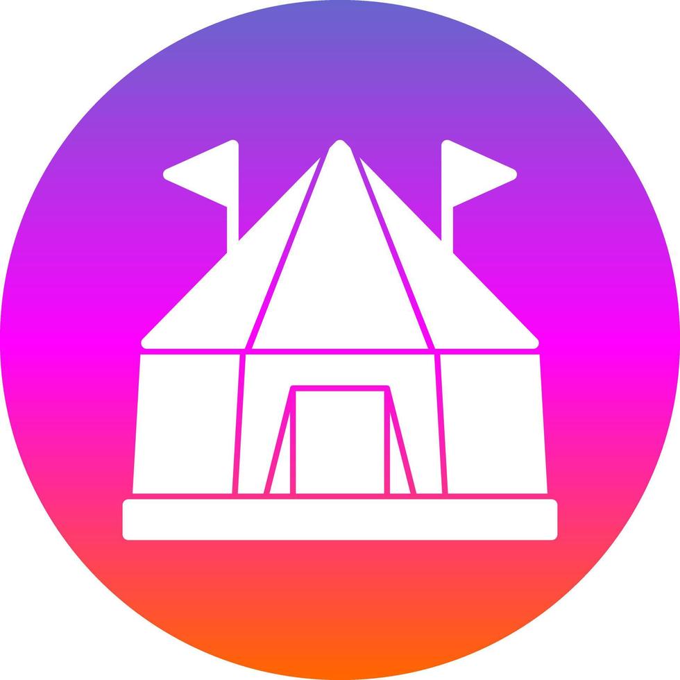 Circus Tent Vector Icon Design