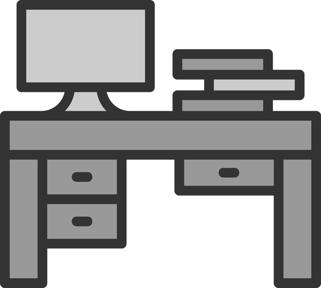 diseño de icono de vector de mesa de oficina