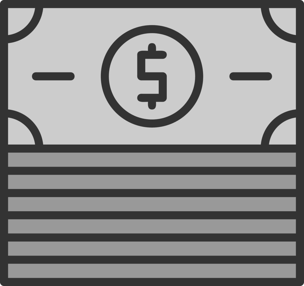 diseño de icono de vector de billetes