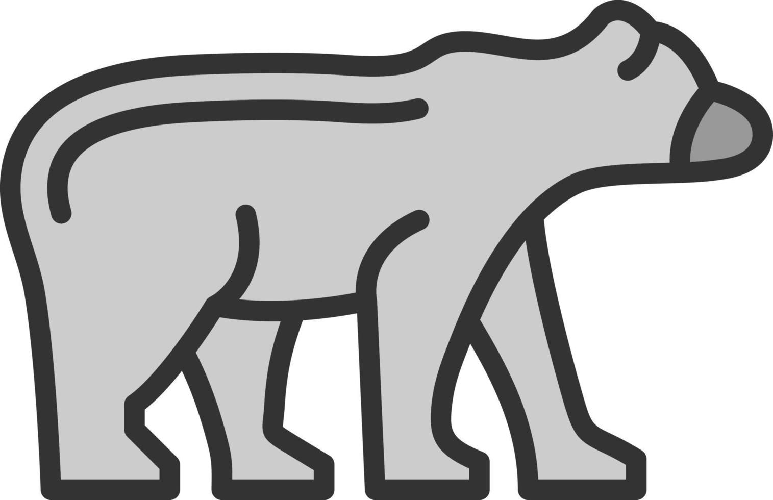 diseño de icono de vector de oso