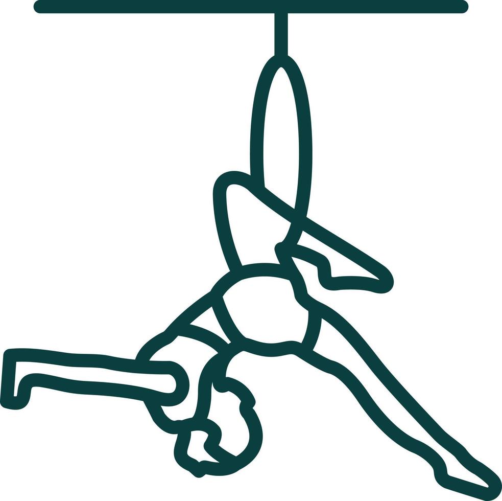 Trapeze Artist Vector Icon Design