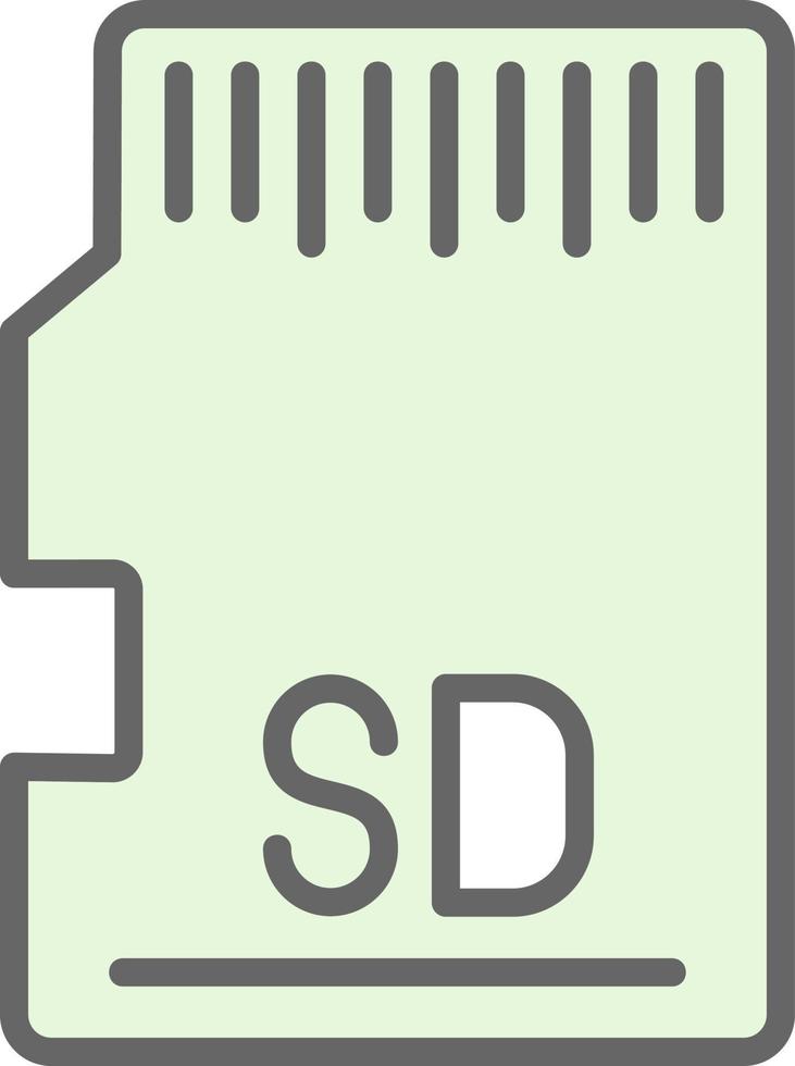 Sd memory card icon simple style Royalty Free Vector Image