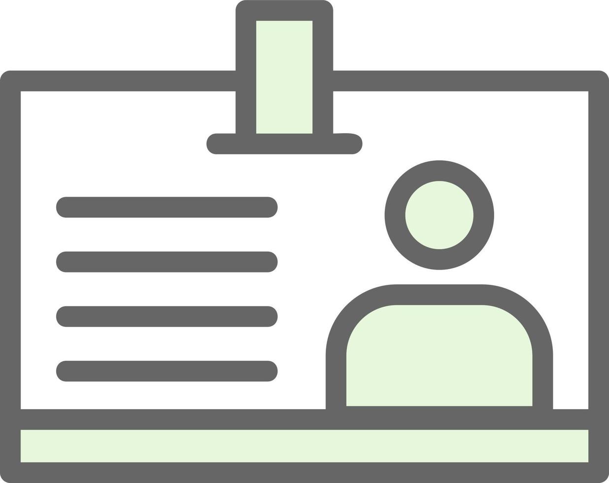 Id Card Vector Icon Design