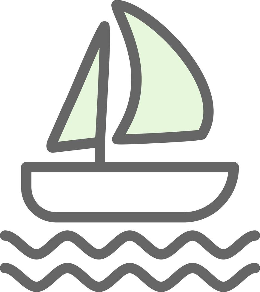 Sailboat Vector Icon Design