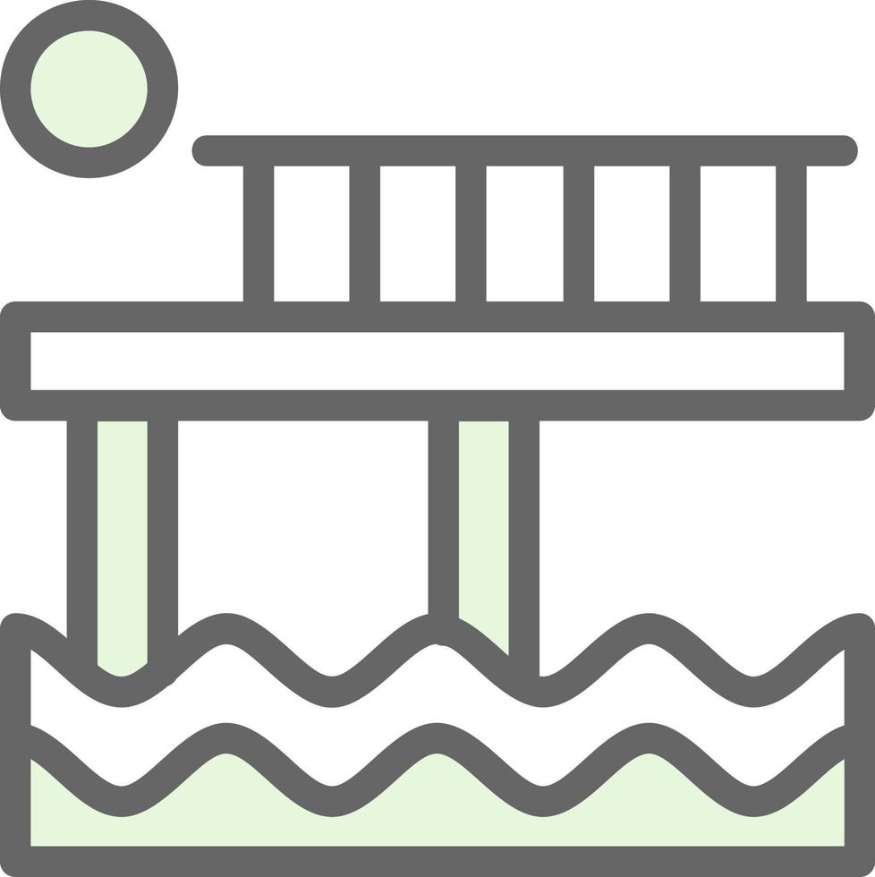 Pier Vector Icon Design