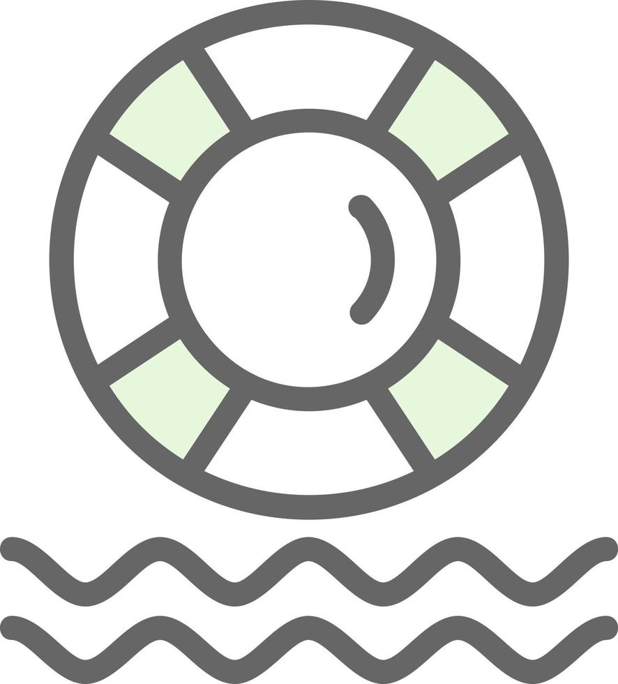 Lifebuoy Vector Icon Design