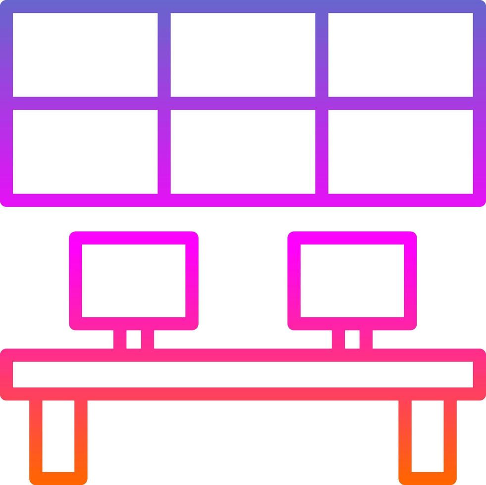Control ROom Vector Icon Design