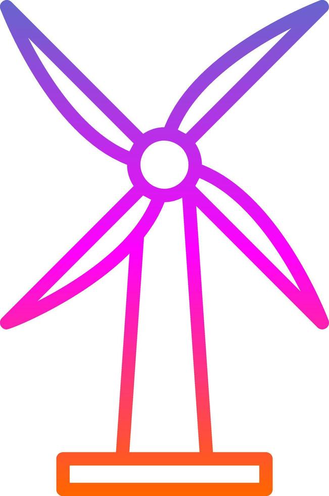 Windmill Vector Icon Design