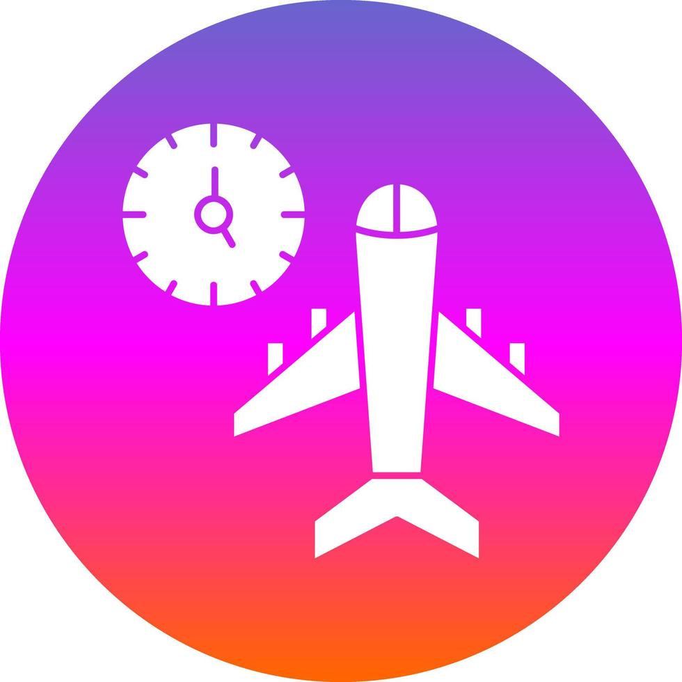 Flight Timings Vector Icon Design