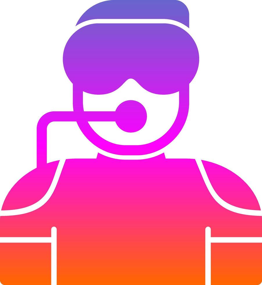 Diver Vector Icon Design