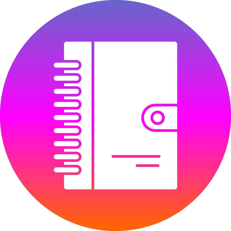 Diary Vector Icon Design