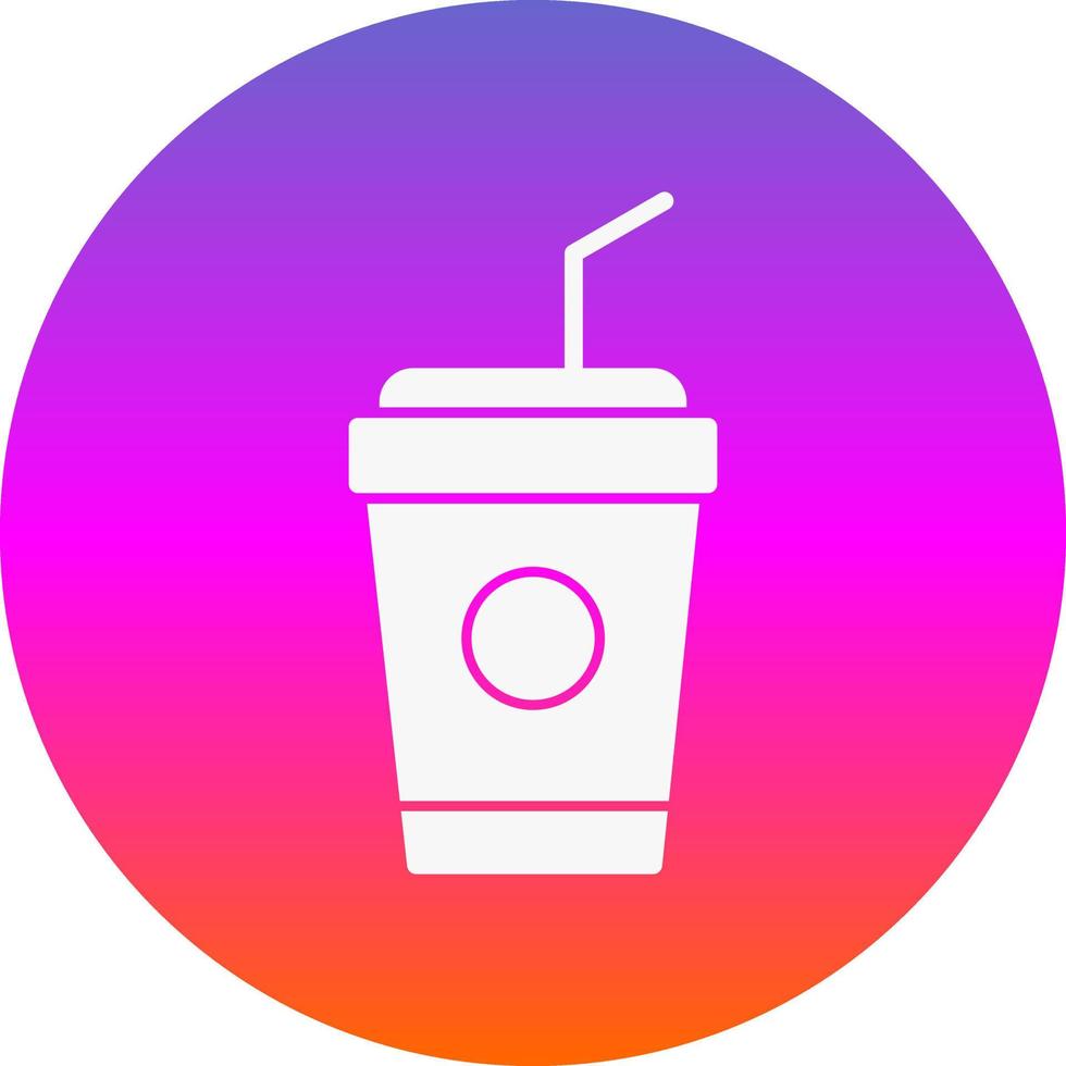 Plastic Cup Vector Icon Design