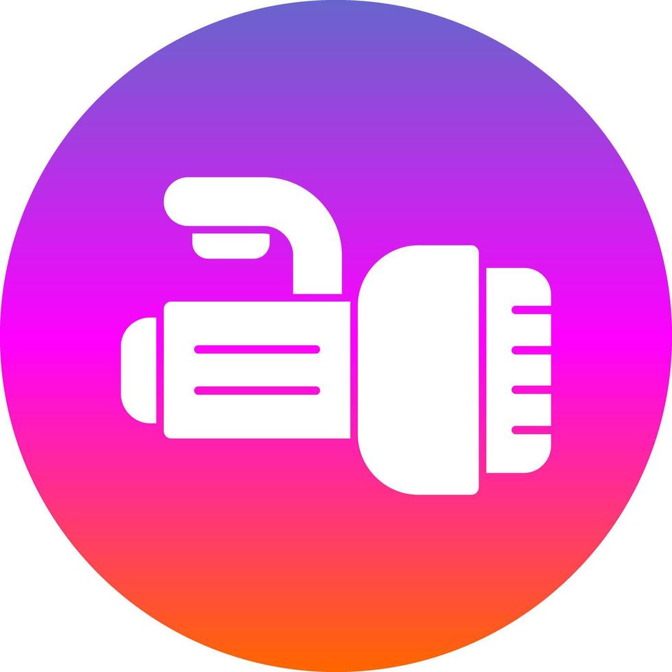 Dive Light Vector Icon Design