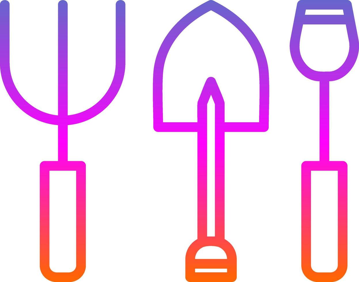 Gardening Tools Vector Icon Design