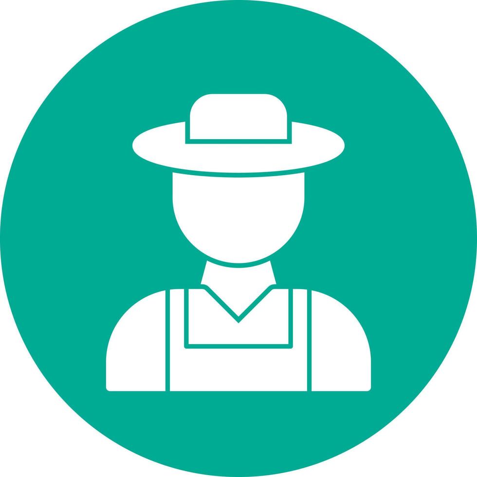 Farmer Vector Icon Design