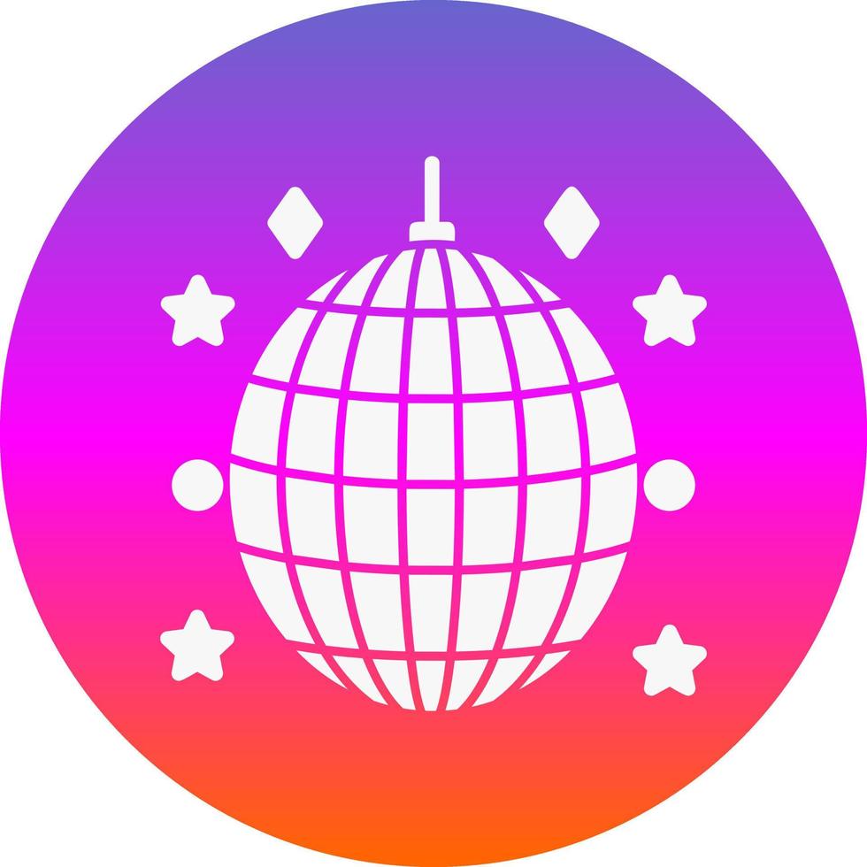 diseño de icono de vector de bola de discoteca