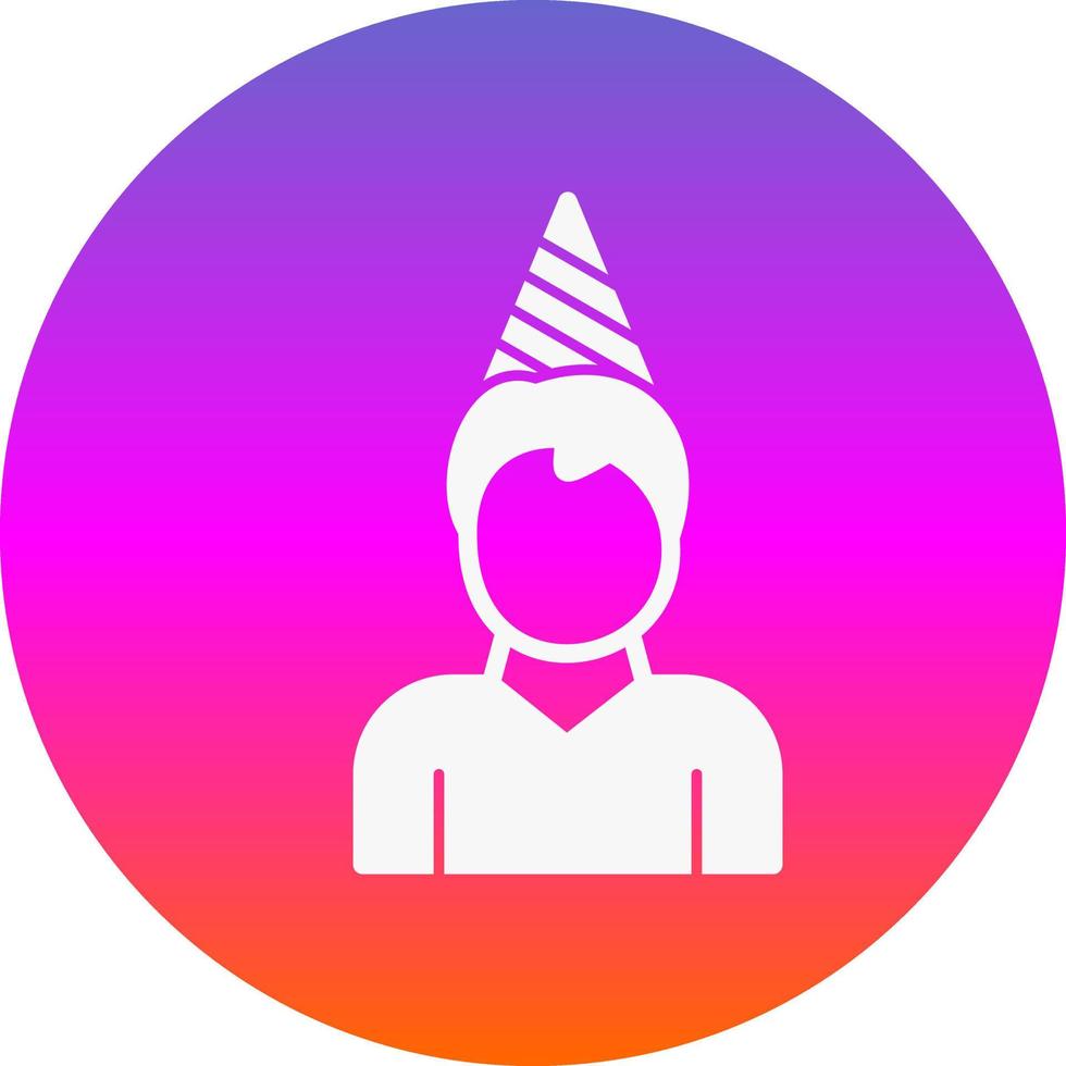 diseño de icono de vector de niño de cumpleaños