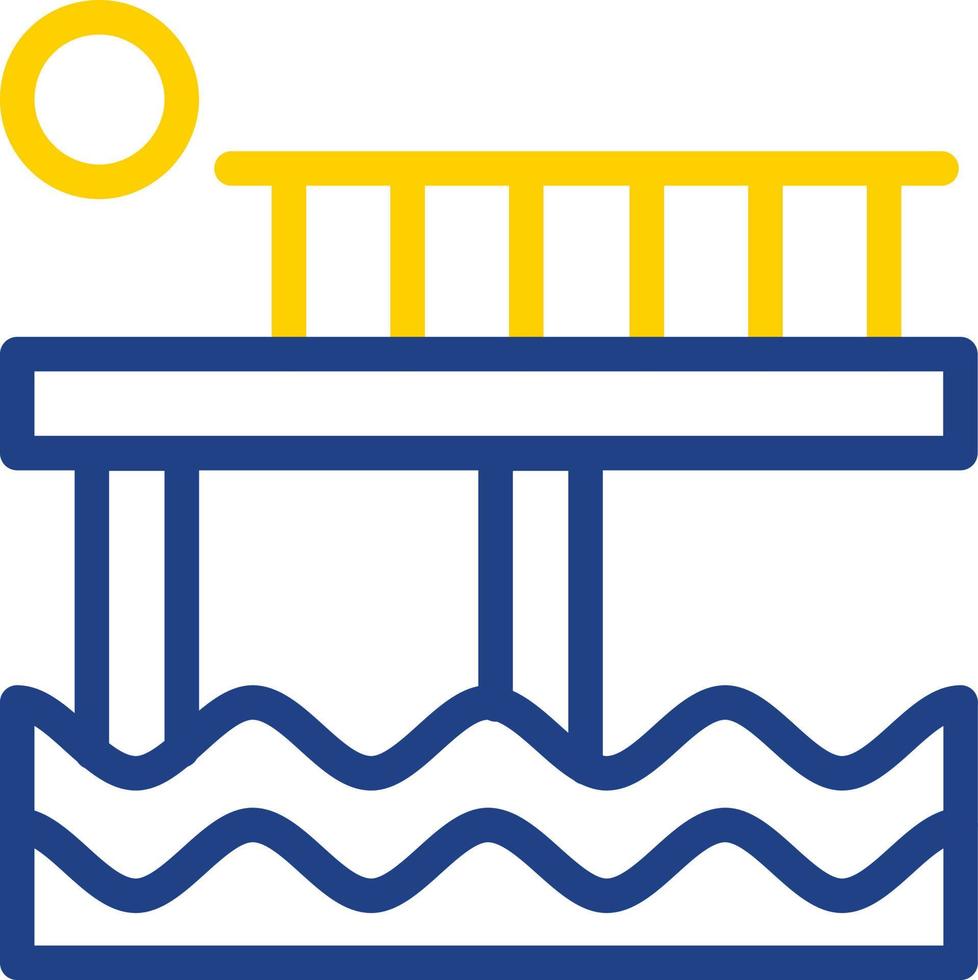 Pier Vector Icon Design