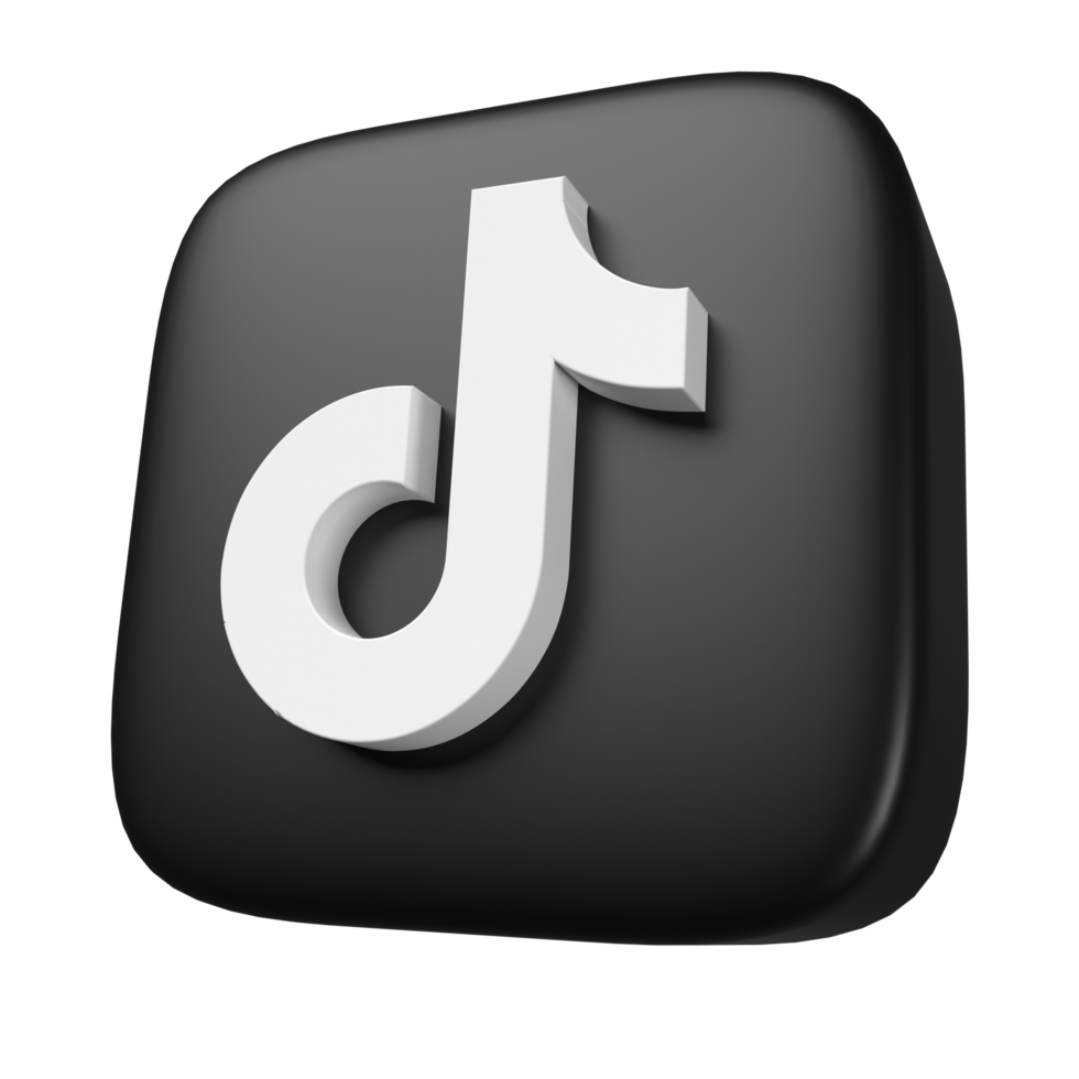 Tiktok 3D-Symbol png