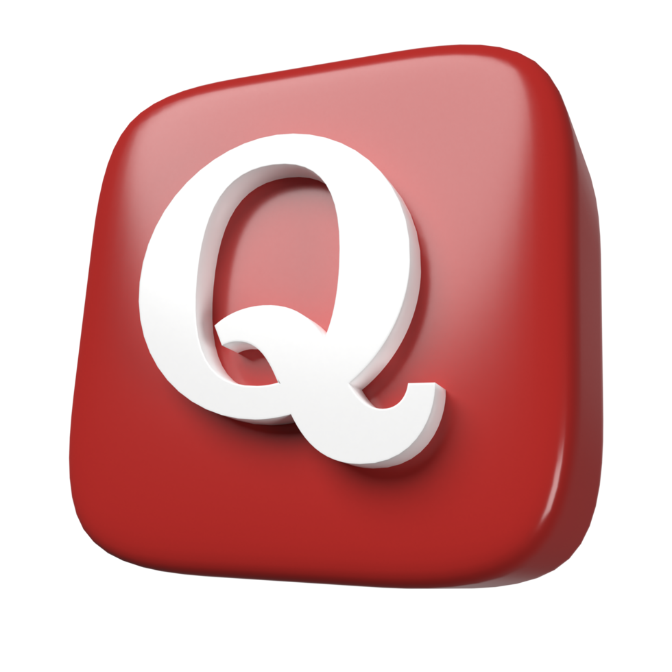 icono de quora 3d png