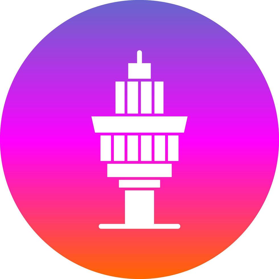 Control Tower Vector Icon Design