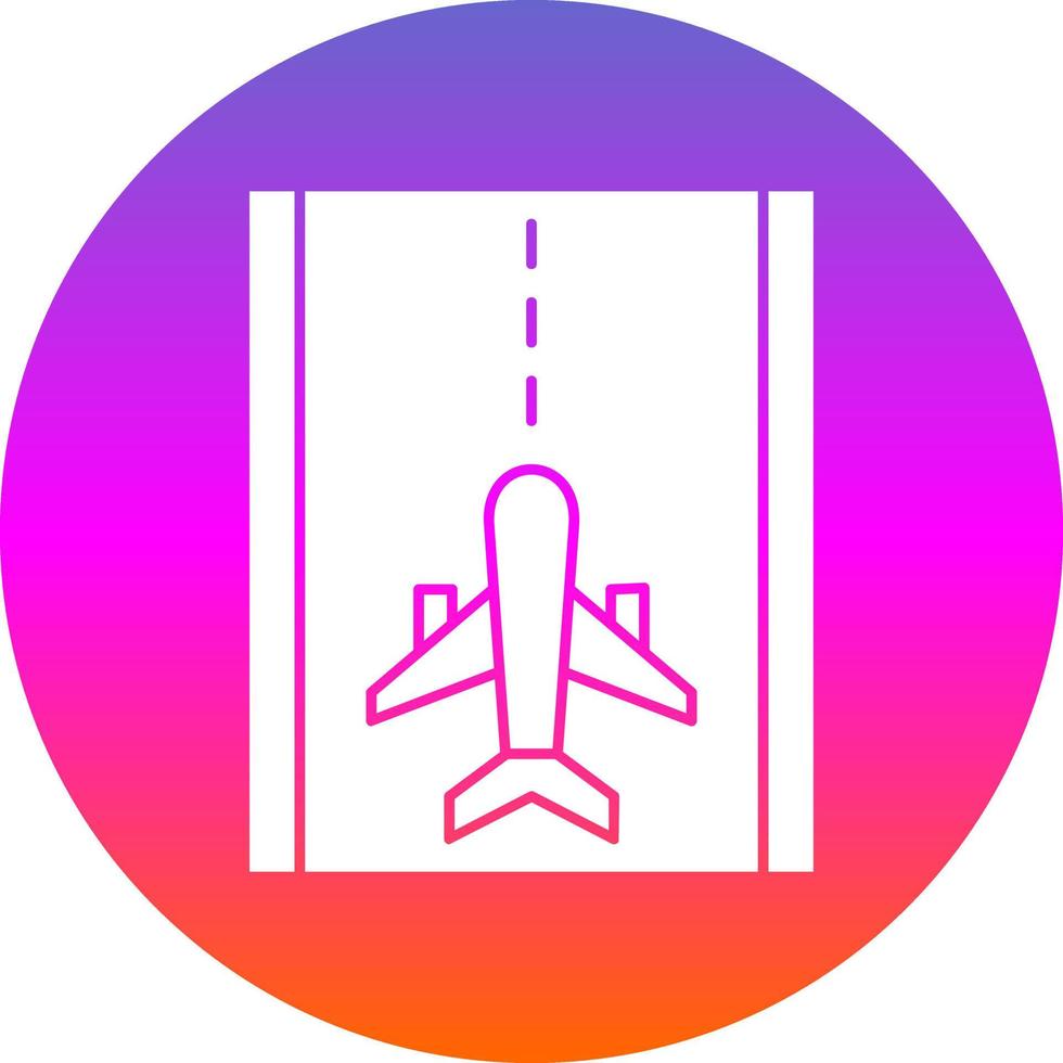 Runway Vector Icon Design