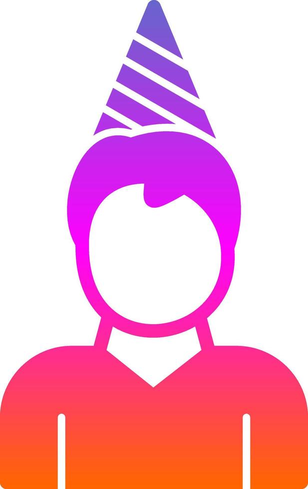 Birthday Boy Vector Icon Design