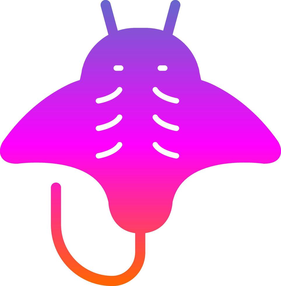 diseño de icono de vector de mantarraya