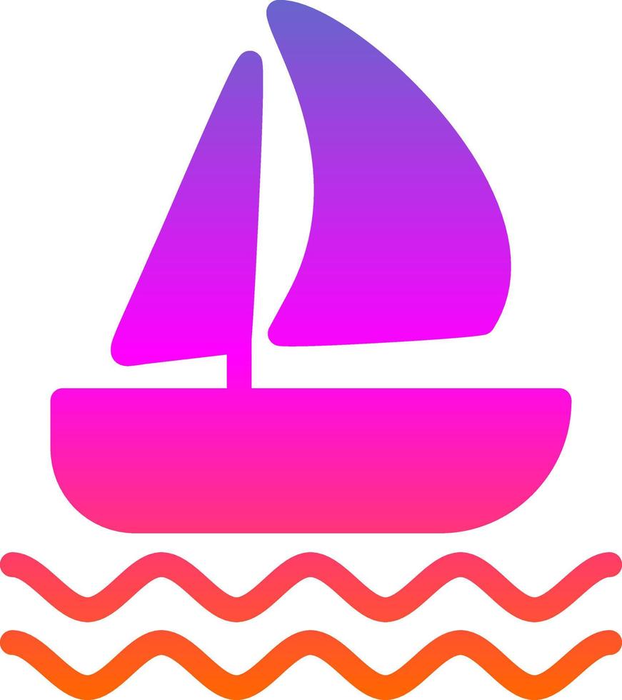 Sailboat Vector Icon Design