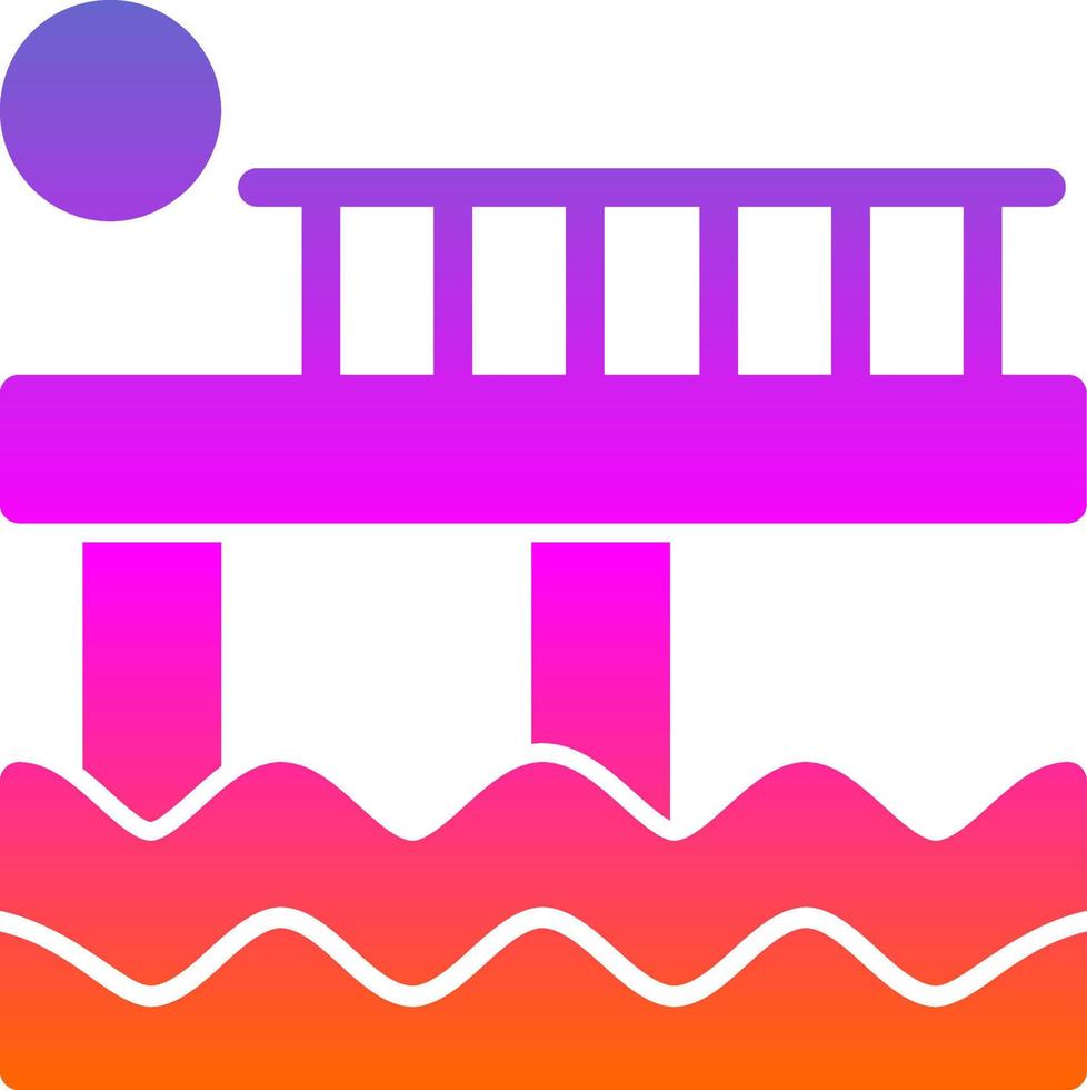 Pier Vector Icon Design