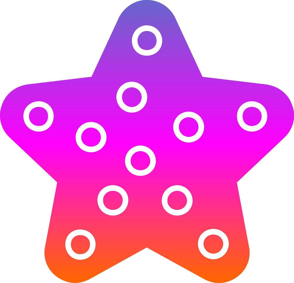 diseño de icono de vector de estrella de mar