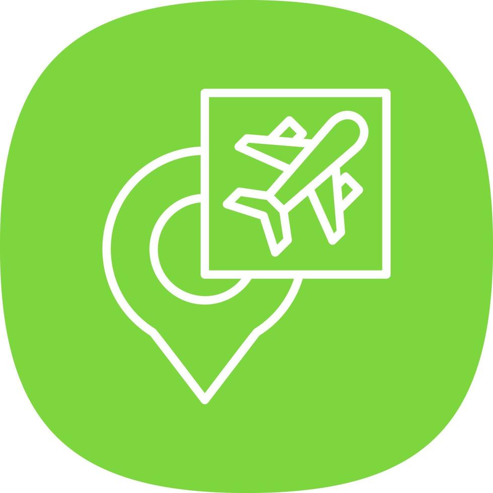 Airport Direction Vector Icon Design