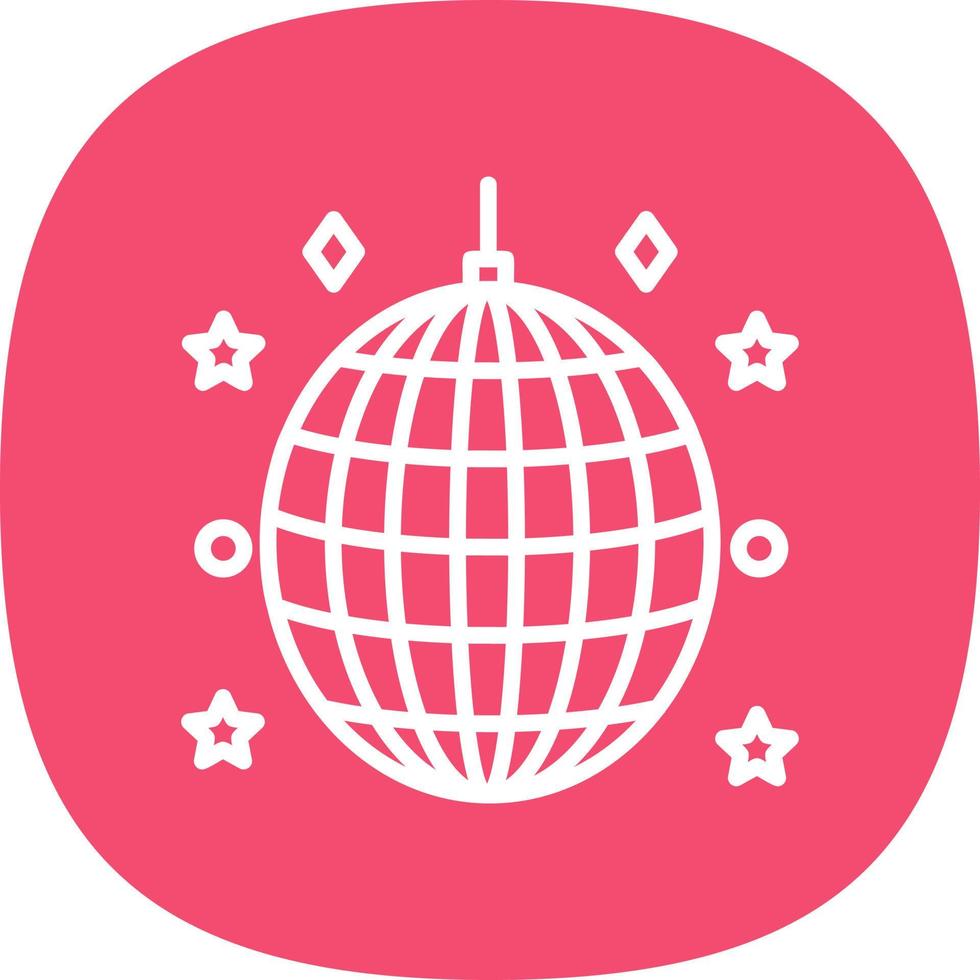 diseño de icono de vector de bola de discoteca