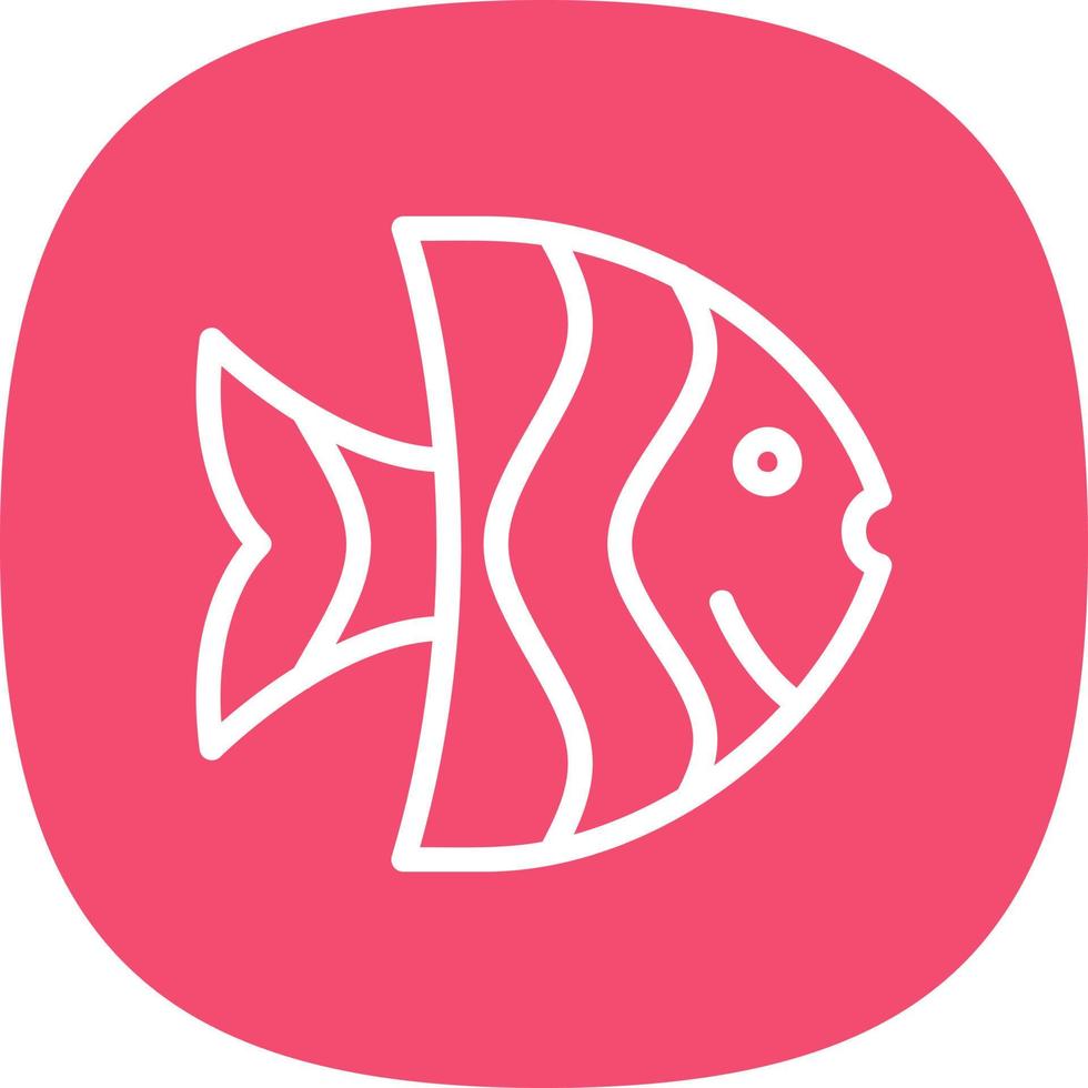 Angelfish Vector Icon Design