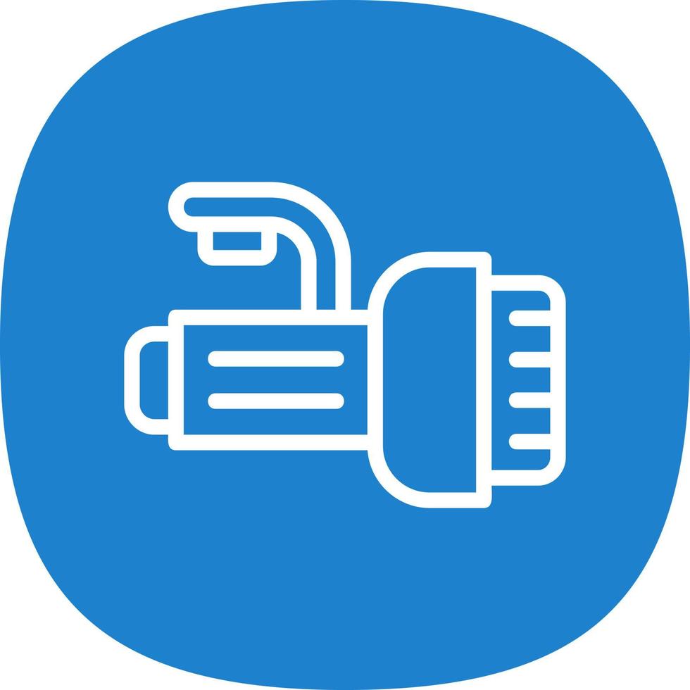 Dive Light Vector Icon Design