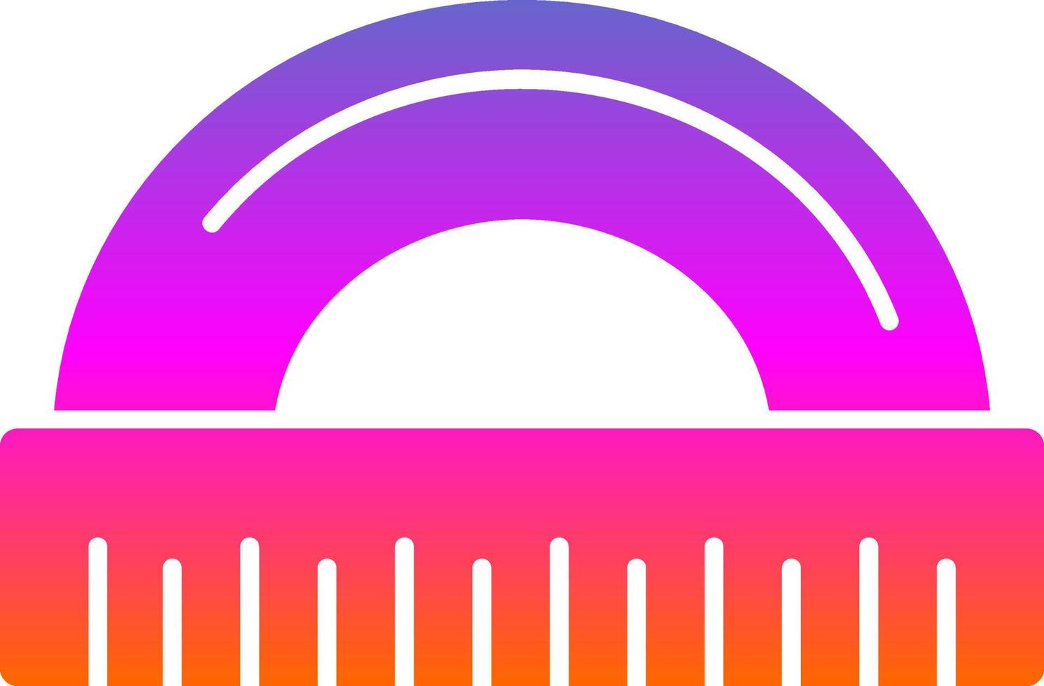 Protractor Vector Icon Design